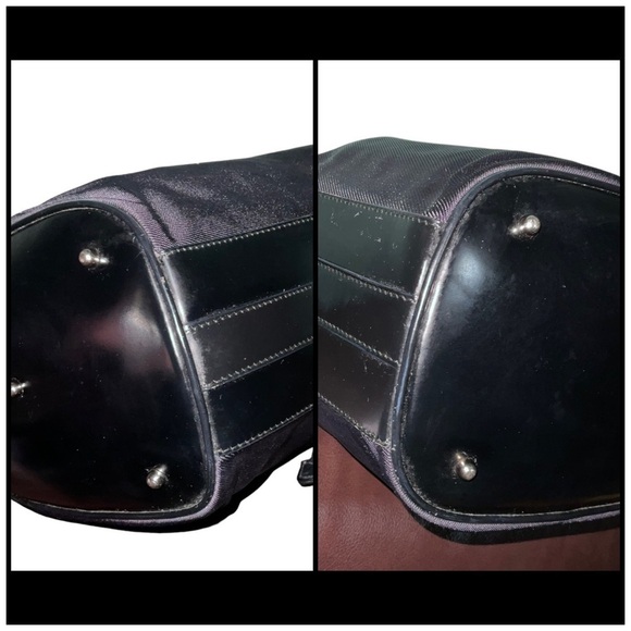 Gucci Black Nylon Vintage Bamboo Drawstring Two Way Nylon Bucket Bag.C/Body - Picture 5 of 15